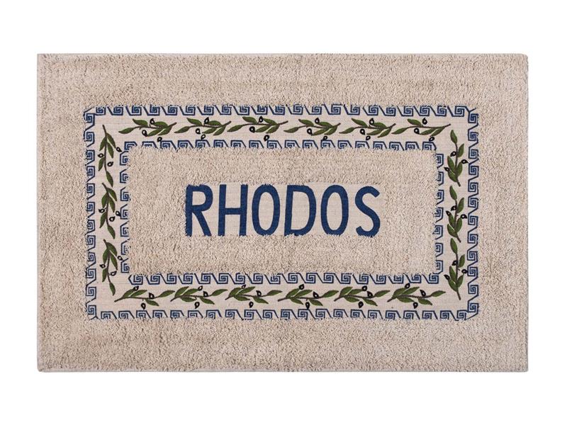 Πατάκι ελιά Ρόδος (50cm x 80cm) μπλέ