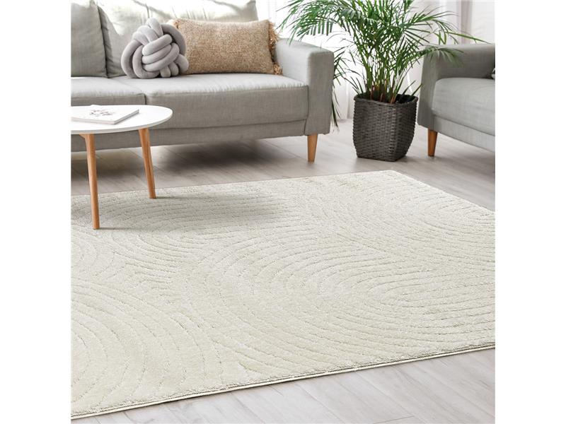 Χαλί Bezier Art 9630 White Λευκό 133x190 