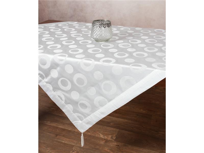 Σατέν καρέ 082 (85cm x 85cm) λευκό