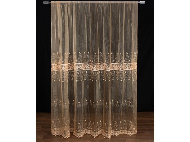 Κουρτίνα MK15 (280cm x 300cm) με τρέσα χρυσή