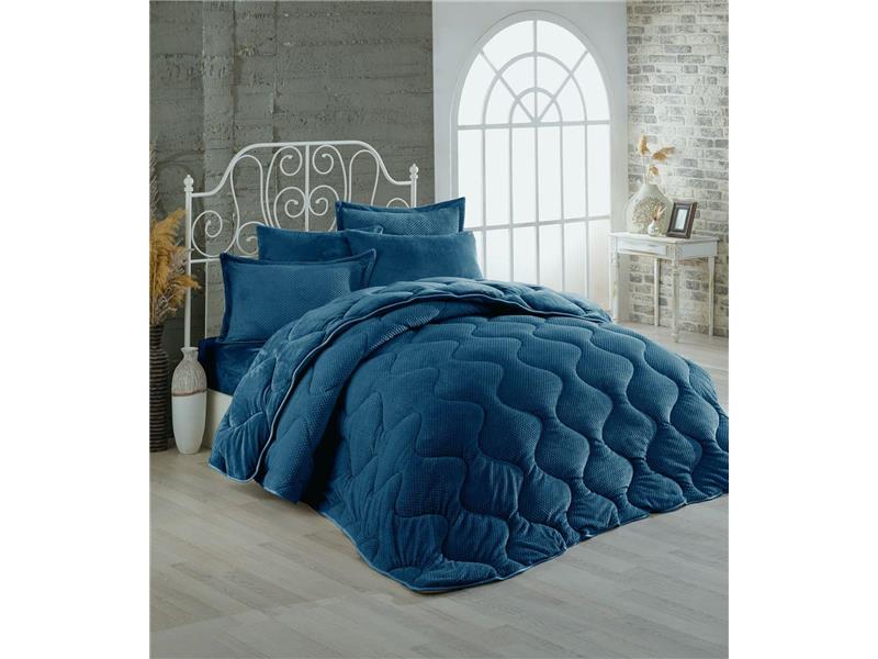 ΚΟΥΒΕΡΤΟΠΑΠΛΩΜΑ Γούνα-Fleece 680 gsm 1920 Dark Blue C18 220X240 Polyester