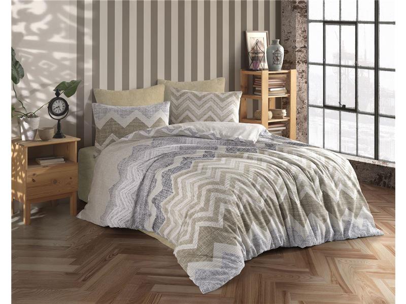 ΣΕΝΤΟΝΙΑ ΕΜΠΡΙΜΕ ΣΕΤ 3 τεμ Αθηνά 406 160Χ240 Beige Cott/Pol 70/30