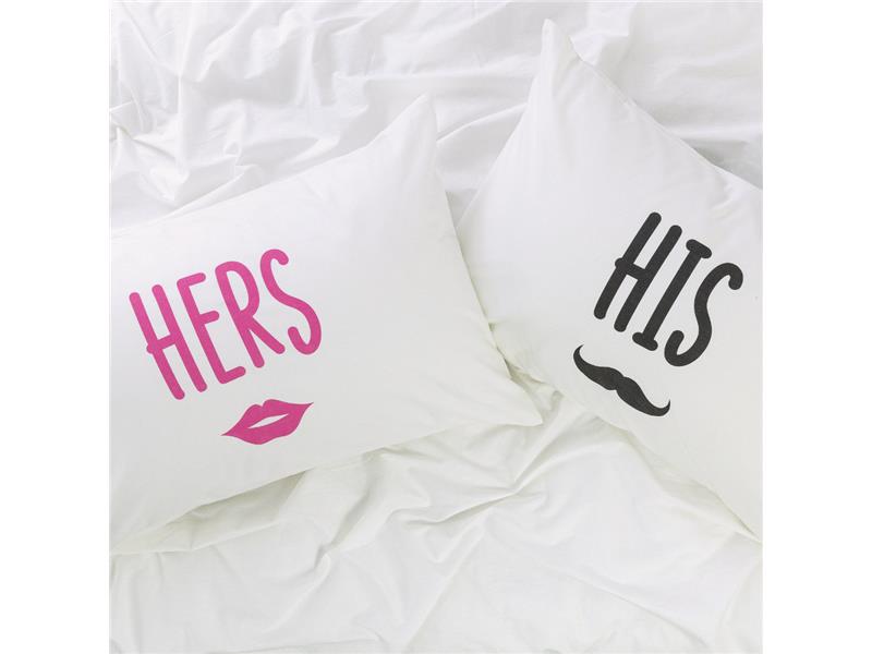 Ζεύγος Μαξιλαροθήκες His&Hers