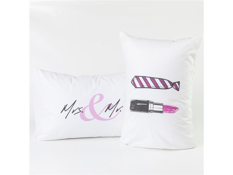 Ζεύγος Μαξιλαροθήκες Tie&Lipstick
