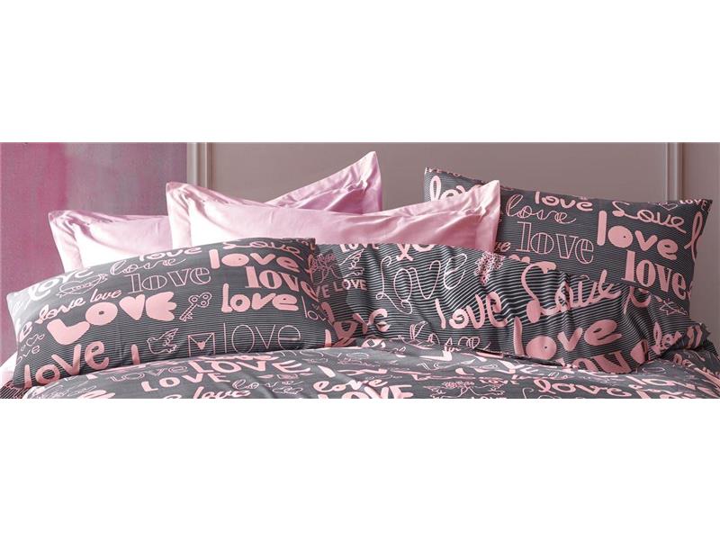 ΜΑΞΙΛΑΡΟΘΗΚΗ ΕΜΠΡΙΜΕ Αγάπη 299 50X70 Grey-Lila Cott/Pol 70/30