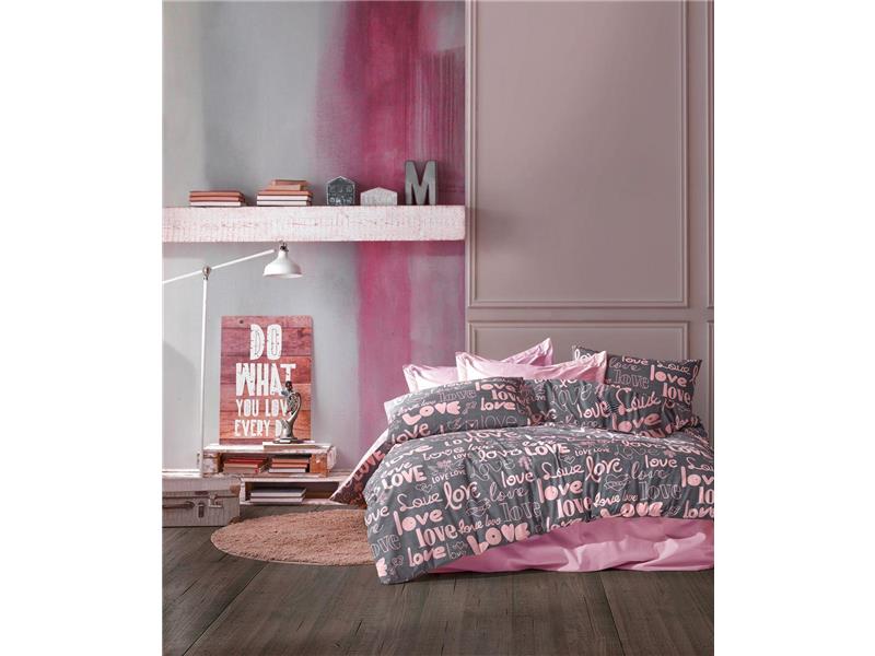 ΠΑΠΛΩΜΑΤΟΘΗΚΗ ΕΜΠΡΙΜΕ Αγάπη 299 160X240 Grey-Lila Cott/Pol 70/30