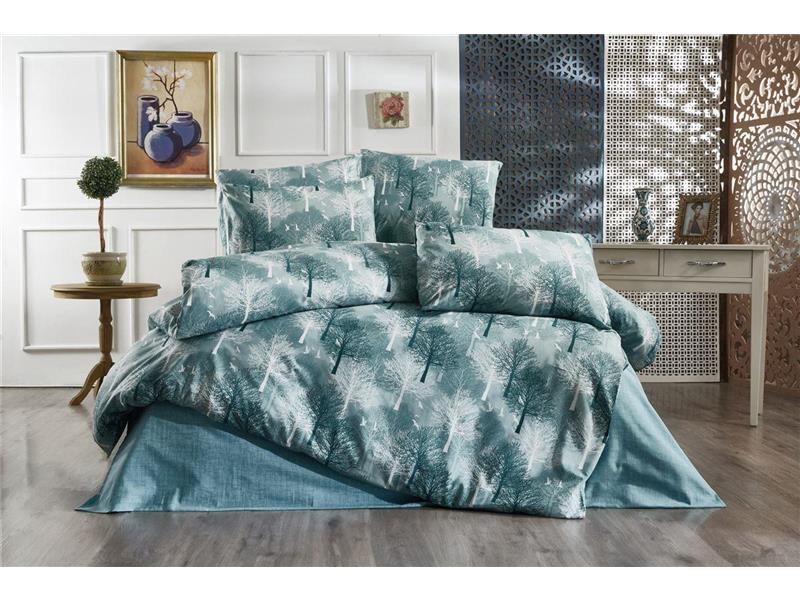 ΣΕΝΤΟΝΙΑ ΕΜΠΡΙΜΕ ΣΕΤ 4 τεμ Forest 313 240X270 Petrol Cott/Pol 70/30