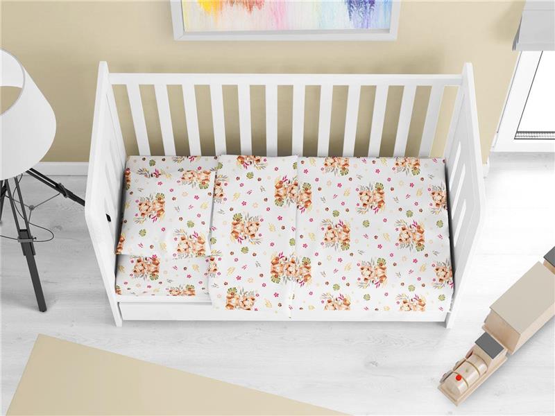ΠΑΠΛΩΜΑΤΟΘΗΚΗ ΕΜΠΡΙΜΕ bebe Lion Cub 530 120X160 Beige Cotton 100%