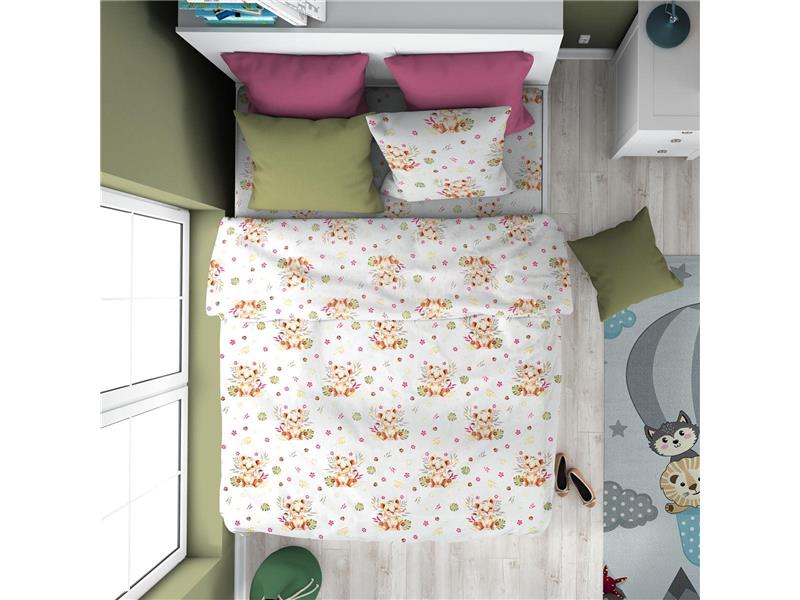 ΠΑΠΛΩΜΑΤΟΘΗΚΗ ΕΜΠΡΙΜΕ kids Lion Cub 530 160X240 Beige Cotton 100%