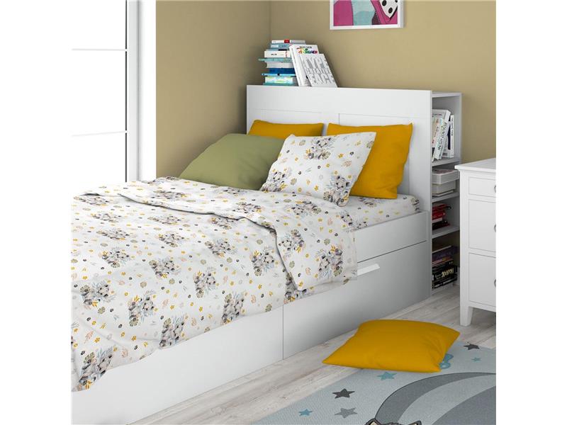 ΣΕΝΤΟΝΙΑ ΕΜΠΡΙΜΕ ΣΕΤ 2 τεμ kids Lion Cub 531 160X240 Grey Cotton 100%