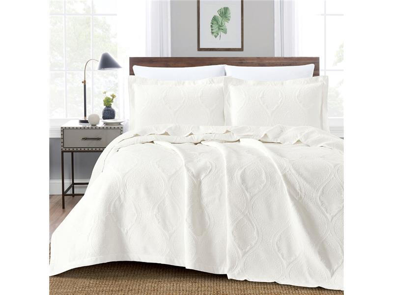 Κουβέρτα Ζακάρ Σετ Damask Υπέρδιπλη