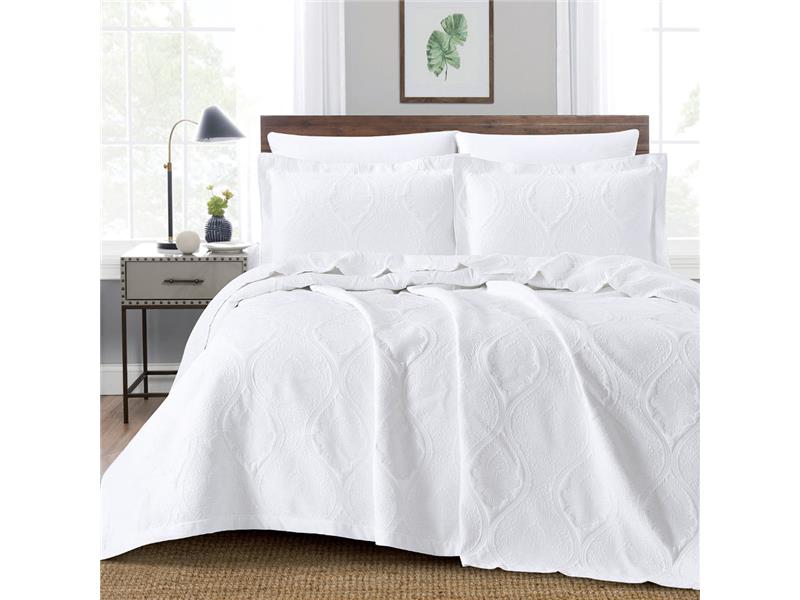 Κουβέρτα Ζακάρ Σετ Damask Υπέρδιπλη