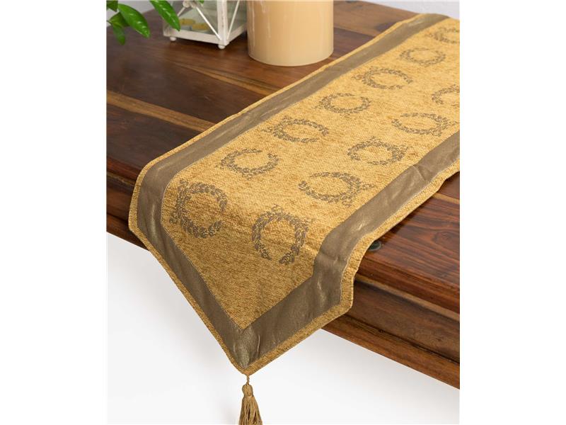 τραβέρσα  (33cm X 170cm)  6416 χρυσή