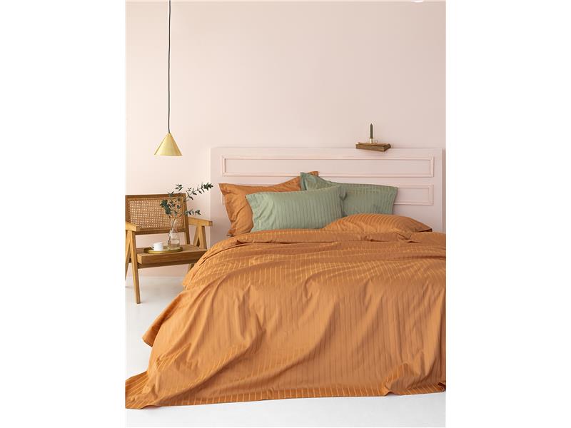 Μεμονωμένο σεντόνι Palamaiki Sateen Riga Caramel