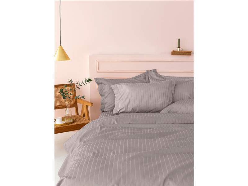 Μεμονωμένο σεντόνι Palamaiki Sateen Riga Grey