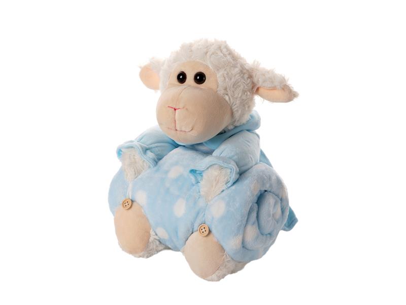 ΒΕΒΕ FLANNEL ΚΟΥΒΕΡΤΑΚΙ (80cm x 120cm) αρνάκι σιέλ