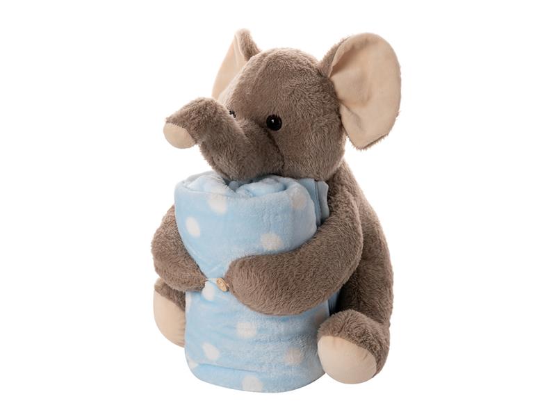 ΒΕΒΕ FLANNEL ΚΟΥΒΕΡΤΑΚΙ (80cm x 120cm) μπέζ ελεφαντάκι σιέλ