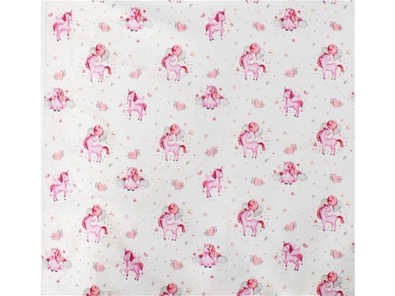 ΣΕΝΤΟΝΑΚΙ ΛΙΚΝΟΥ bebe Unicorn 208 80X110 White-Pink Cotton 100%
