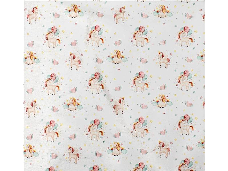 ΣΕΝΤΟΝΑΚΙ ΛΙΚΝΟΥ bebe Unicorn 209 80X110 White-Salmon Cotton 100%