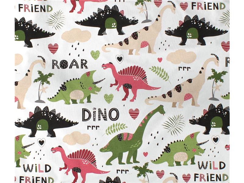 ΣΕΝΤΟΝΑΚΙ ΛΙΚΝΟΥ bebe Dinosaur 518 80X110 Multi-Colour 100% Cotton