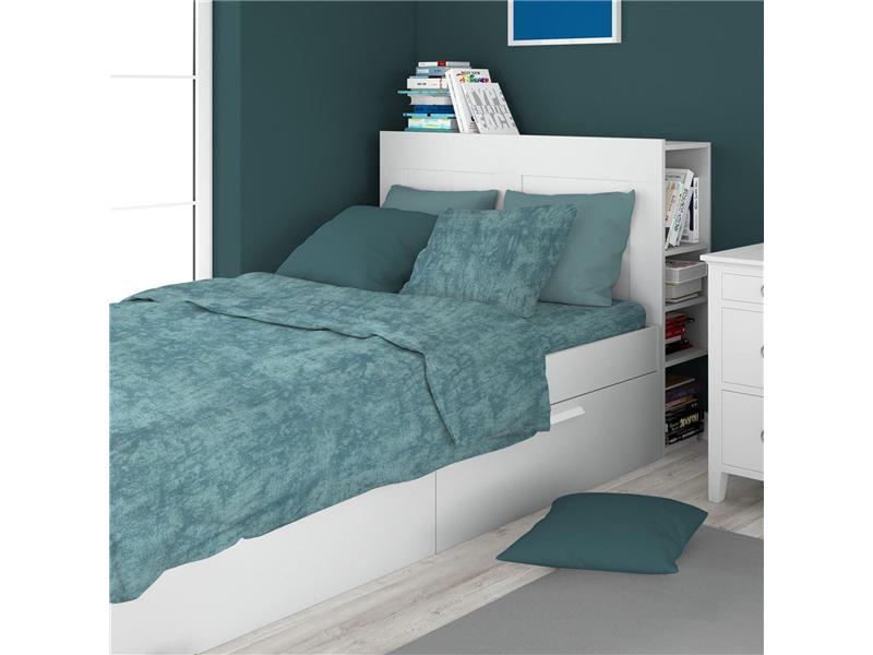 ΣΕΝΤΟΝΙΑ Σετ 2 τεμ Premium Shadow 616 160X240 Petrol 100% Cotton