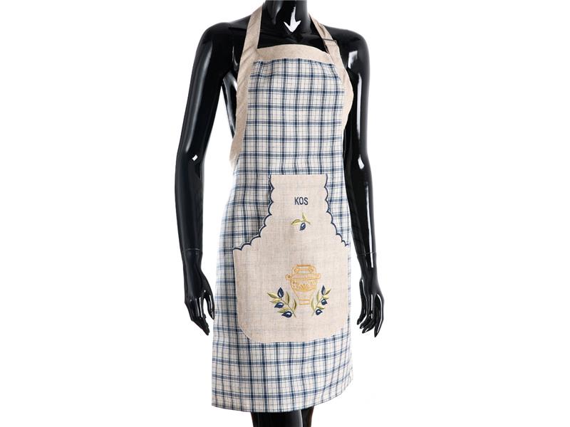 Ολόσωμη ποδιά 1312 (80cm x 55cm) μπλέ KOS