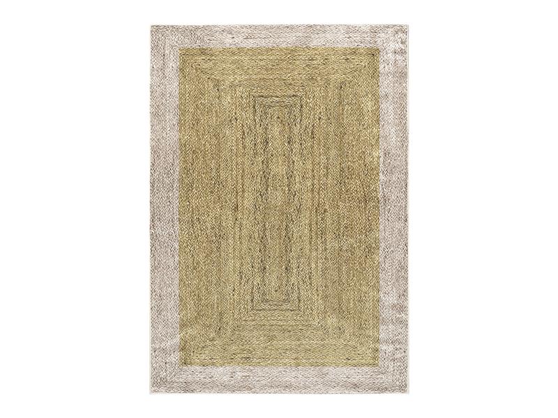 Χαλί Jute Art 9131-Yellow Μπεζ,Κίτρινο  