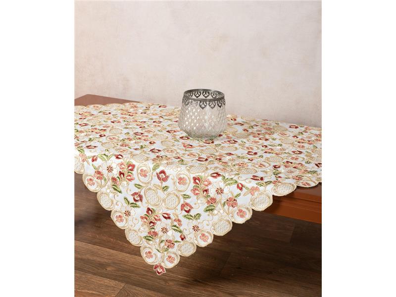 Σατέν κοφτό τραπεζοκαρέ (135cm x 135cm) 424-4