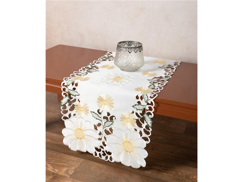 Σατέν κοφτή τραβέρσα (40cmcm x 170cm) 291 κίτρινο