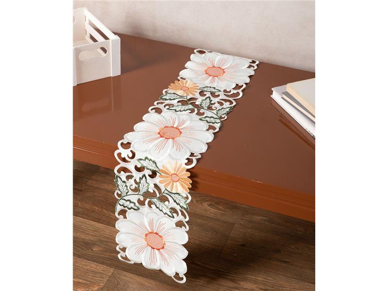 Σατέν κοφτή τραβέρσα (20cm x 150cm) 291 πορτοκαλί