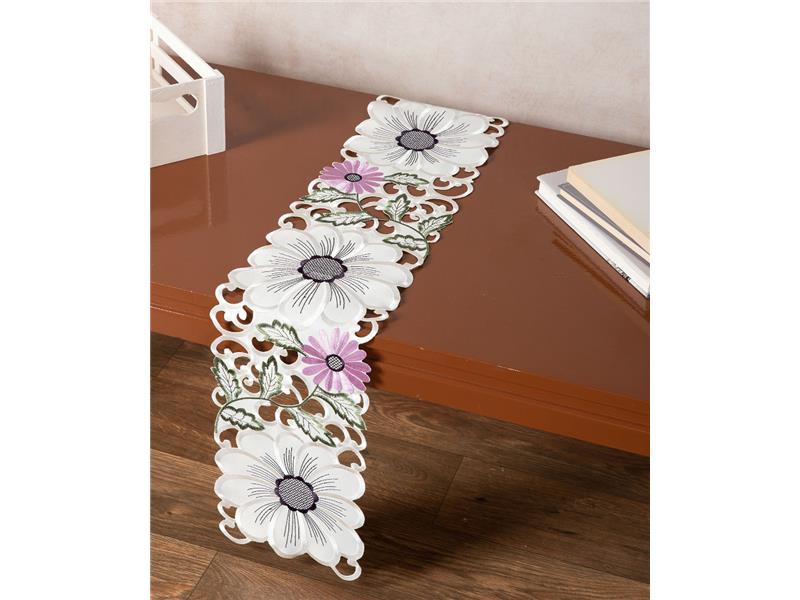 Σατέν κοφτή τραβέρσα (20cm x 150cm) 291 μώβ