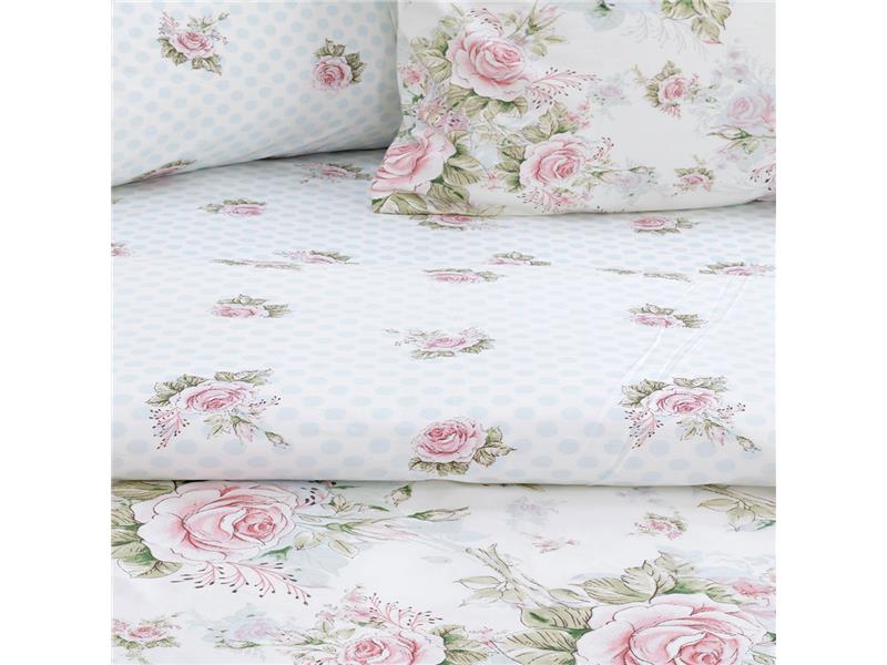 LINO ΣΕΤ ΣΕΝΤΟΝΙΑ ALISO WHITE FLANNEL 170Χ260