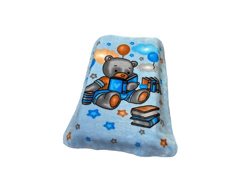 ΚΟΥΒΕΡΤΑ ΒΕΛΟΥΤΕ ΠΟΛΥΤΕΛΕΙΑΣ bebe Studying Bear 36 110X140 Baby Blue 100% Polyester