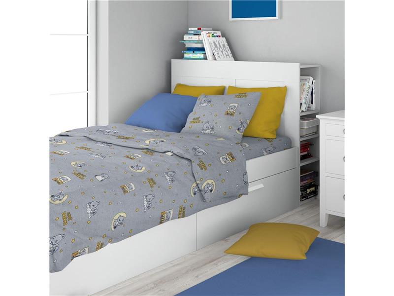 ΣΕΝΤΟΝΙΑ ΕΜΠΡΙΜΕ ΣΕΤ 2 τεμ kids Sweet Dreams 552 160X240 Grey 100% Cotton