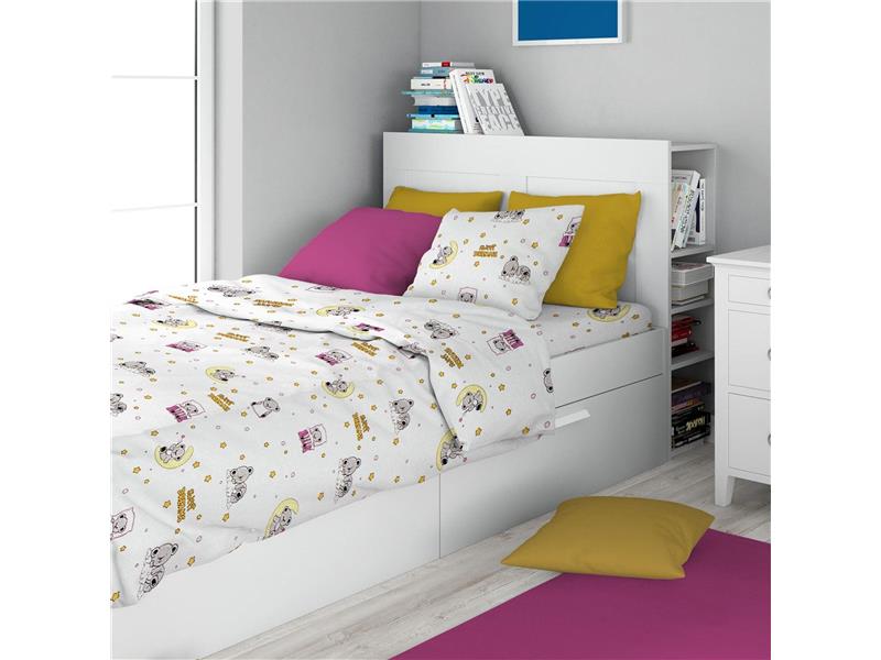 ΣΕΝΤΟΝΙΑ ΕΜΠΡΙΜΕ ΣΕΤ 3 τεμ kids Sweet Dreams 553 160X240 White-Pink 100% Cotton