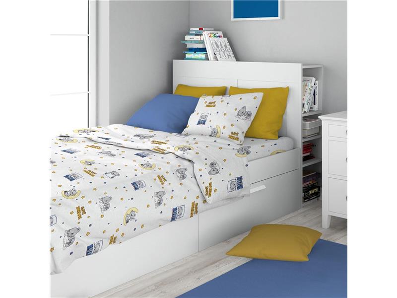 ΣΕΝΤΟΝΙΑ ΕΜΠΡΙΜΕ ΣΕΤ 3 τεμ kids Sweet Dreams 554 160X240 White-Sky Blue 100% Cotton