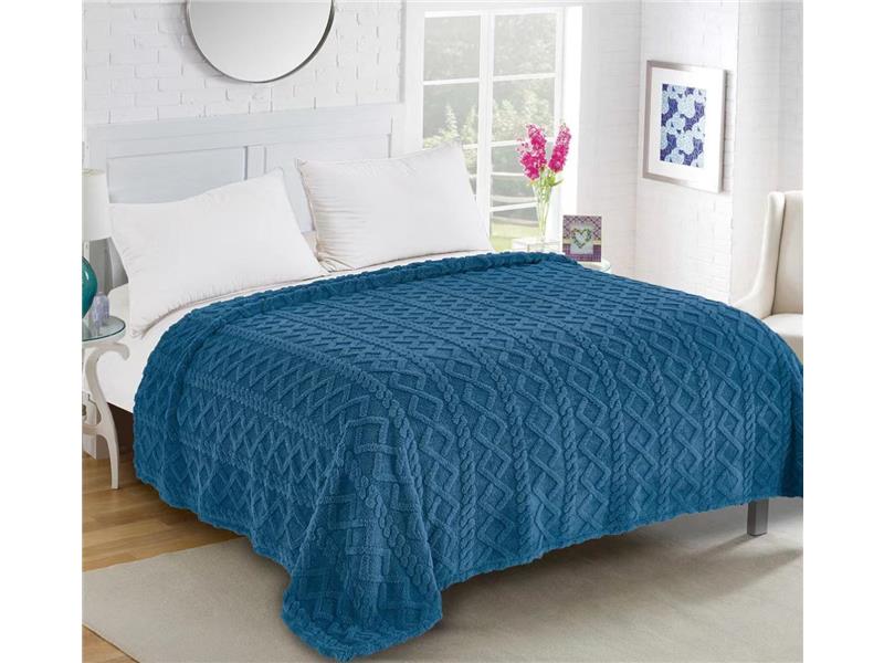 Fleece knitted (160cm x 220cm) ραφ