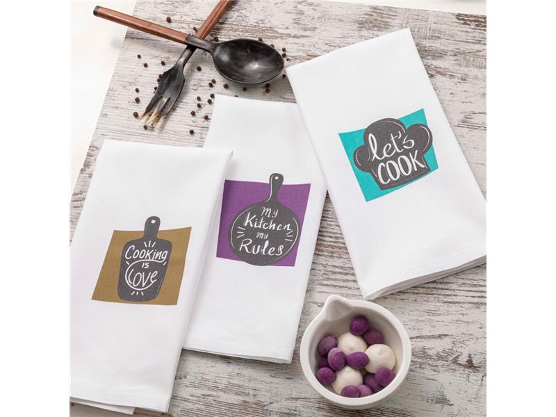 Ποτηρόπανα Κουζίνας Cooking Σετ 3ΤΜΧ