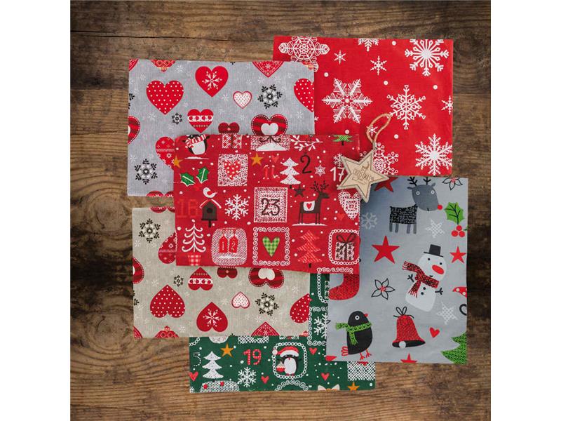 Σεντόνι Χριστουγεννιάτικο Καρδιές  Διπλό