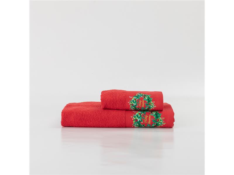 Πετσέτες Χριστουγεννιάτικες Σετ 2ΤΜΧ Merry Christmas