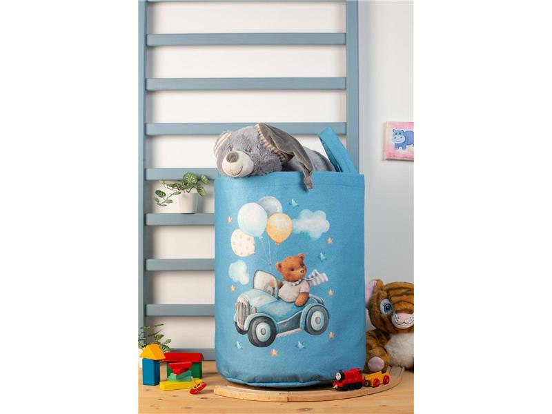 Παιδικό Καλάθι Αποθήκευσης Cute Driver 58 50X30X45 cm Μπλε Υφασμάτινο