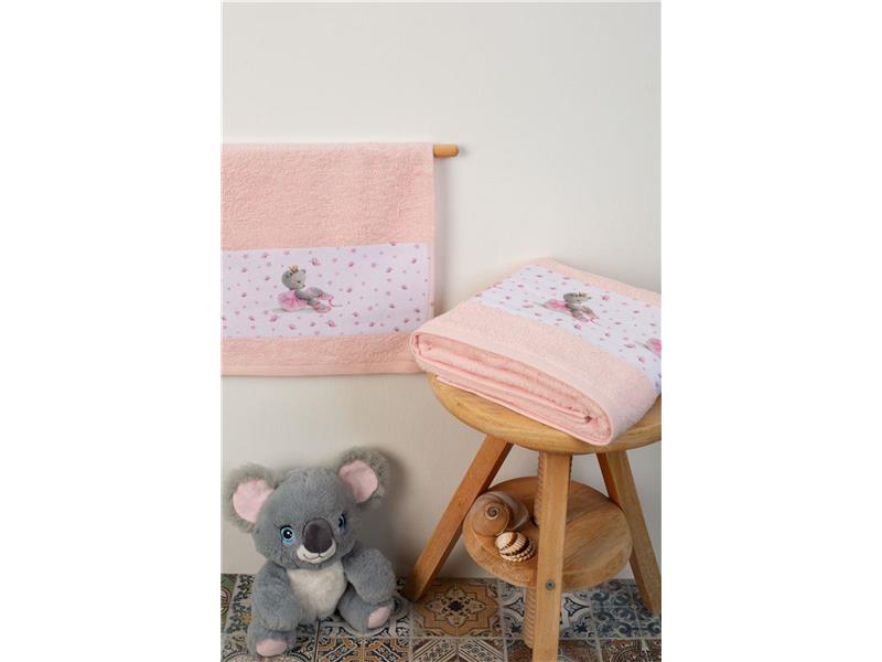 ΠΕΤΣΕΤΑ Με Ψηφιακή Εκτύπωση Σετ 2 τεμ bebe Ballerina 104 30X50,70X140 Ροζ 100% Cotton