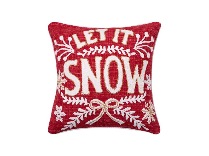 Χριστουγεννιάτικη μαξιλαροθήκη HP52516X(45cm x 45cm) κόκκινη