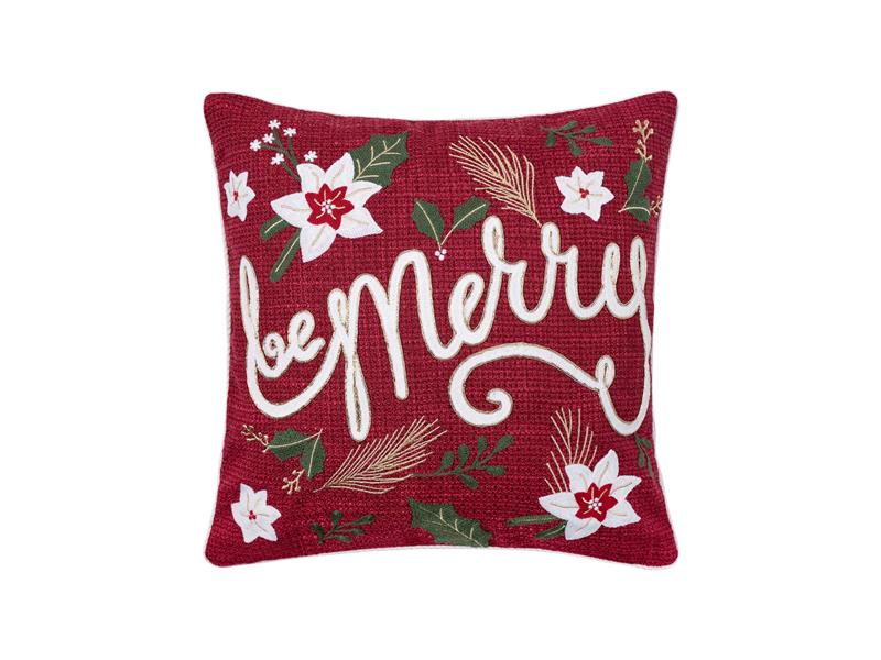 Χριστουγεννιάτικη μαξιλαροθήκη HP52510X (45cm x 45cm) κόκκινη