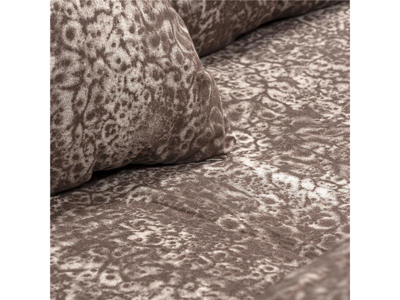 Σετ σεντόνια φανελένια King Size με λάστιχο Coco Art 12127 185x200+32 Εμπριμέ  