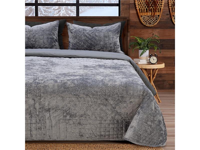 LINO ΚΟΥΒΕΡΛΙ MANTA GREY 220X240