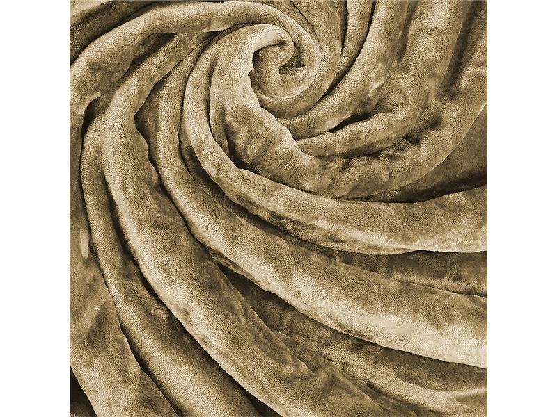 LINO ΚΟΥΒΕΡΤΑ VELLUT MOCCA 220X240