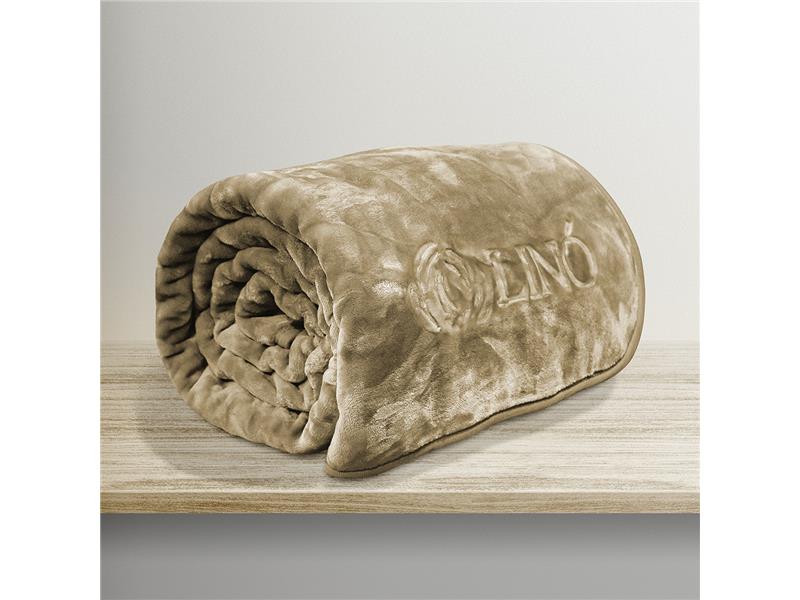 LINO ΚΟΥΒΕΡΤΑ VELLUT MOCCA 220X240