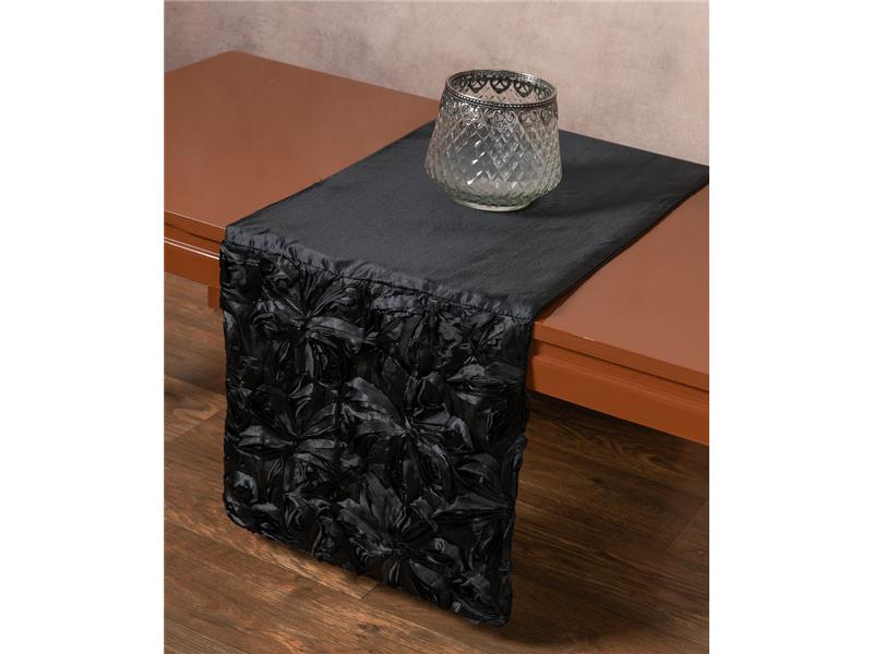 Σατέν τραβέρσα (35cm x 170cm) 1048 μαύρη
