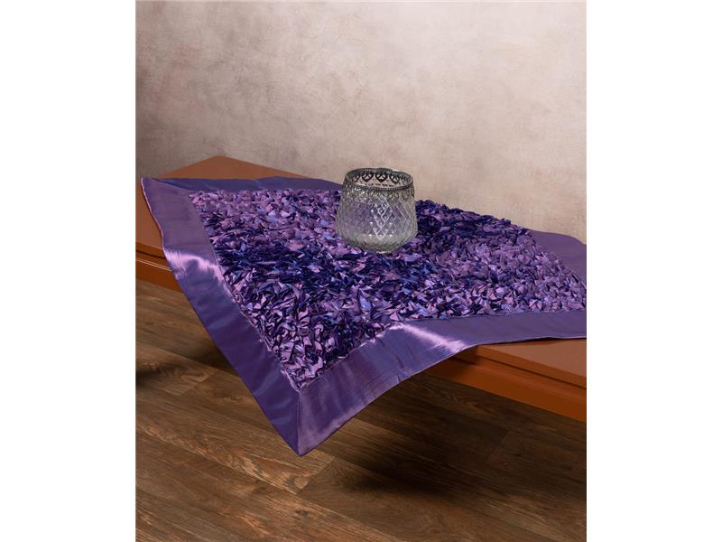 Σατέν καρέ 6134 (85cm x 85cm) μωβ